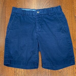 H&M Dark Blue Flat Front Men's Shorts 30